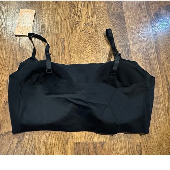 True & Co Women's True Body Scoop Neck Bralette Black Size XL NWT Adjustable - Picture 2 of 9